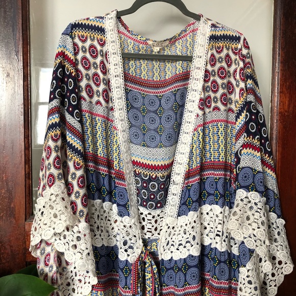 C.O.C. Clothing Obsessed Company Jackets & Blazers - C.O.C. Clothing Obsessed Company Boho Festival Plus Size Kimono Duster XXXL
